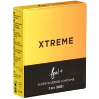 Feel Kondome Xtreme - mit Supernoppen-Struktur Packung mit, 3 St., Kondome mit großen Noppen, extrem genoppte Kondome mit innovativer Orgasmus-Struktur