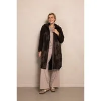 Zhrill Fellimitatmantel ZHKARTINI mit hohem Stehkragen, Regular Fit, mit Eingrifftaschen, casual Stil