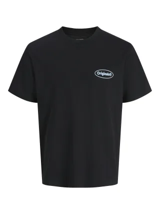 JACK&JONES - JORRIVIERA VINTAGE POSTER BACK TEE JNR Black - Gr. - 176