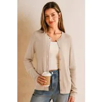 Arach&Cloz Strickjacke Damen Cardigan-Pullover Lässige Strickjacken Business-Casual-Outfit-Oberteil