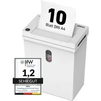 IDEAL Aktenvernichter IDEAL SHREDCAT 8100 CC, 5 x 30 mm Partikelschnitt, Sicherheitsstufe P-4, bis 12 Blatt, 20 l Auffangvolumen, DSGVO-konform
