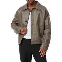 RedBridge Lederimitatjacke im Oversized-Look - Knopfverschluss, Urban Style