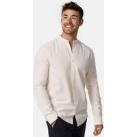 Indicode Langarmhemd Herren INCari Herrenhemd Langarm mit kurzem Stehkragen, 100% Baumwolle