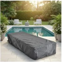 Feel2Home Gartenmöbel-Schutzhülle Schutzhülle 210x67x30 Schwarz Gartenmöbel Rattan Abdeckung Plane Haube (Stück, 1-St., Schutzhülle für Gartenmöbel), Kordelverschluss