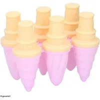 Neuetischkultur Eisportionierer Softeisform 6x 60ml., farbig sortiert Kunststoff