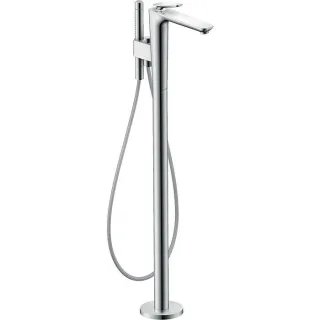 hansgrohe Axor Citterio C 3-Loch Einhebel-Wannenrandarmatur 49440000 ohne Struktur, chrom, bodenstehend, Ausladung 194mm