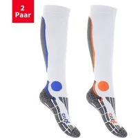 CFLEX Sportsocken Herren & Damen Running Kompressions Sport Kniestrümpfe (2 Paar)