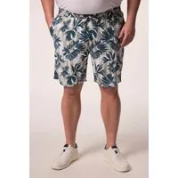 Men Plus Bermudas Viskose-Bermuda Alloverdruck Regular Fit