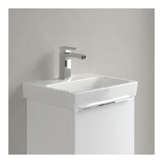 Villeroy und Boch Architectura Handwaschbecken 43874601 45x36,5cm, Becken mittig, 1 Hahnloch, ohne Überlauf, weiß