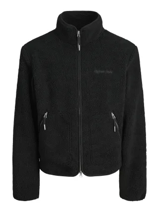 JACK&JONES - JORNORREBRO TEDDY JACKET SN black - Gr. - S