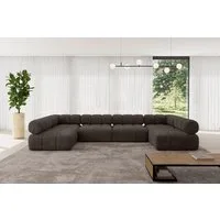 ALTDECOR Wohnlandschaft Garvo-U2, Corner Sofa U-Form Vielseitige Sofa Wohnlandschaft Wohnzimmer, Sofa Praktische Bequeme Funktionsecke Couch L-Form Eckcouch