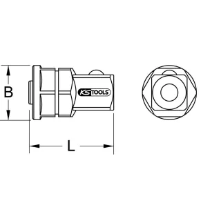 KS Tools GEARplus Stecknuss-Adapter - 503.4263