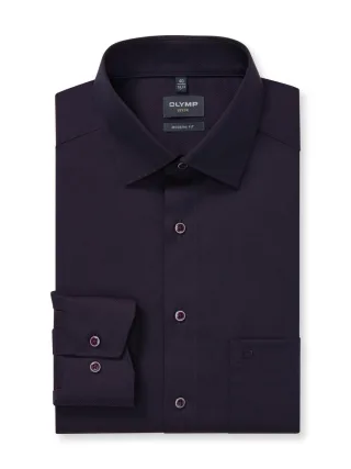 OLYMP - Modern Fit: Businesshemd violet - Gr. - 41