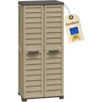 GarPet Garten-Geräteschrank Gartenschrank Wetterfest Outdoor Kunststoff Schrank Balkonschrank