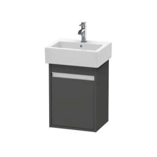 Duravit Ketho Waschtischunterbau wandhängend Graphit Matt 400x320x550 mm - KT6630R4949 KT6630R4949