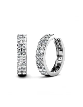 Glamour-Ohrringe - Silber und Kristall