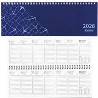 Herlitz Schreibtischkalender 2026 Compact blau