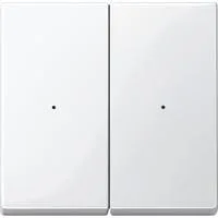 Wippe polarweiß glänzend für Tastermodul zweifach System M 619219 weiß (glänzend), Retail