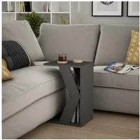 Decortie Beistelltisch Naze (pack, 1 Tisch), Moderner C-Modell Beistelltisch, Mehrzweck, 40 x 30 x 57 cm
