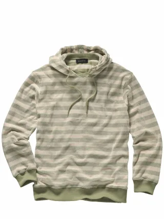 Mey & Edlich Herren Fingerspitzen-Hoodie Beige 100 % Baumwolle