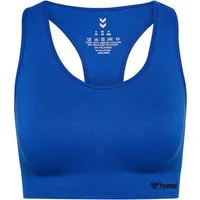hummel Sport-Bustier hmlTIF SEAMLESS SPORTS TOP nahtarme Seamless-Konstruktion, dehnbarer Stoff