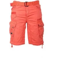 Geographical Norway Shorts Herren Cargo Shorts kurze Hose Short Bermuda Knielang Gürtel Sommer