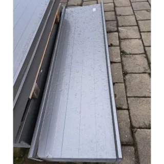 Trapezblech Stehfalzoptik 33/500 | 1,75 m Länge | Graualuminium ( RAL 9007 )