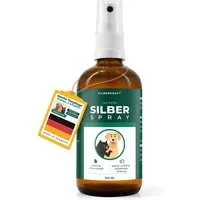 Silberkraft Fellpflege Kolloidales Silberspray - Spray zur Wundheilung, 100 ml, (Für Hunde, Katzen, Pferde & Kleintiere, 1-St., Beruhigende Pflege bei Juckreiz, Hotspots & Hautreizungen), Hautpflege bei Ungezieferbefall, Juckreiz, Infektionen, Entzün