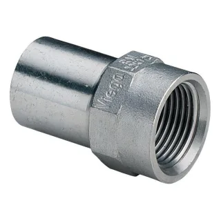 Viega Sanpress Inox Einsteckstück 436889 54mmxRp 2, Stahl nichtrostend, Mehrkant
