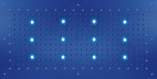 Bossini Kopfbrause Dream XL Flat RGB Cromotherapie mit 12 LEDs B: 1000 T: 500 mm WI0372000030016