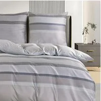TRAUMSCHLAF Bettwäsche Streifen, Mako Satin, 3 teilig, hervorragende Verarbeitung und Qualität