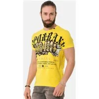 Cipo & Baxx T-Shirt T-Shirt mit Rundhals-Ausschnitt