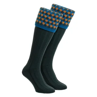 Herren Schieß Merinowollsocken Warme Country Diamantmuster