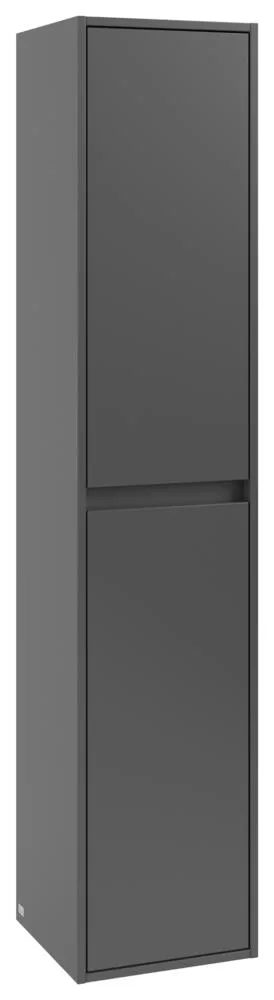 Villeroy & Boch Hochschrank Skyla C80101 350x1700x349mm 2 Türen A:re Graphite C80101VR