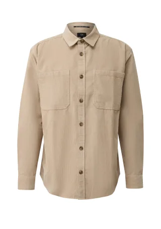 qs - Hemd beige - Gr. - S
