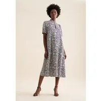 seidensticker Sommerkleid Schwarze Rose 1/2 Rundhals Floral