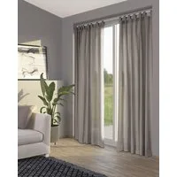 Primera Vorhang Stone-Washed (1 St), Schlaufen, blickdicht, Organza, einzigartige Waschung mit praktischen Stoffschlaufen zum Aufhängen