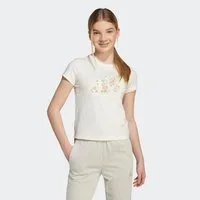 adidas Sportswear T-Shirt ADIDAS GIRLS ANIMAL BIG LOGO SINGLE JERSEY- FÜR KINDER UND TEENS mit Rundhalsausschnitt, ohne Verschluss, mit Animalprint