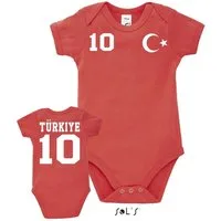 Blondie & Brownie Strampler Kinder Baby Türkei Türkiye Turkey Sport Trikot Fußball Meister WM EM