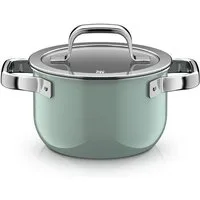 WMF Kochtopf Fusiontec Mineral Pro, Kochtopf mit Deckel, 16 cm, Eucalyptus Haze, Fusiontec (Induktionsgeeignet, 1-tlg., 16 cm), Made in Germany