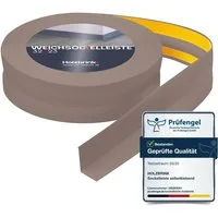 HOLZBRINK Sockelleiste HOLZBRINK selbstklebend PVC 32x23mm, 1 m, L: 100 cm, 1m Rolle, Küchenleiste Abschlussleiste für Badezimmer Farbe: Cappuccino
