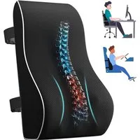 Mutig Rückenkissen Rückenkissen Auto, Lendenkissen aus Memory Foam, Lordosenstütze Auto, Lendenkissen für Bürostuhl, Ergonomisches Lendenwirbelstützkissen, Rückenkissen aus Memory Foam,Gaming-Stuhl, Rückenstütze, Schreibtischstuhl Lendenwirbelkissen 