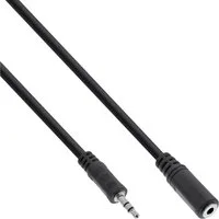 Inline InLine® Klinke Verlängerung, 3,5mm Klinke Stecker / Buchse, Stereo, 3m Audio-Kabel