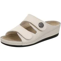 AFS-Schuhe 2095H18 Hallux Pantolette für Damen mit Fußbett, bequeme Sandalen aus Leder
