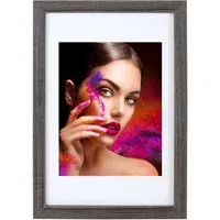 IDEAL TREND Bilderrahmen Holz Bilderrahmen Lifestyle Plexi Foto Rahmen Collage Wanddeko Poster