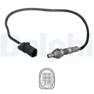 Delphi Lambdasonde vor Katalysator Fiat 500 Doblo Fiorino Linea Qubo 1,3