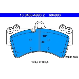 ATE Bremsbel?ge vorne Audi Q7 Porsche Cayenne VW Touareg