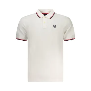 North Sails Bianco Baumwolle Herren Polo