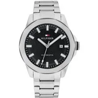Tommy Hilfiger Automatikuhr LARS 1710692, Armbanduhr, Herrenuhr, Mechanische Uhr, Edelstahlarmband, analog, Tag
