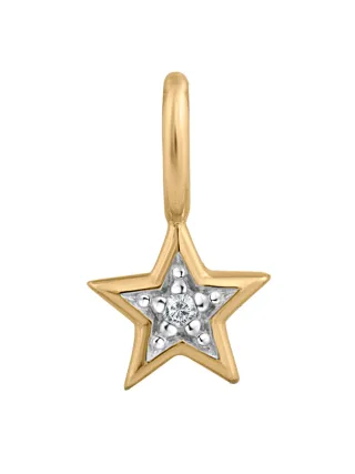 Orolino Anhänger Gold 585 Stern-Motiv mit Brillant 0,005ct.